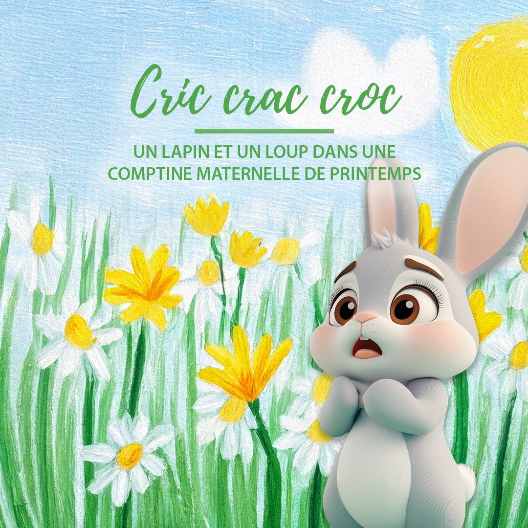 Cric crac croc comptine maternelle printemps lapin loup gestes mouvements salle de jeux motricité cycle 1 aurélien meyer cpem éducation musicale chanson enfance langage articulation phonologie dsden 57 moselle